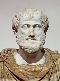 Aristotle, Lysippos cast the primary bronze likeness of Aristotle around 330 BC