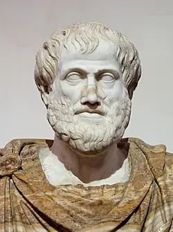 Aristotle, Lysippos cast the primary bronze likeness of Aristotle around 330 BC